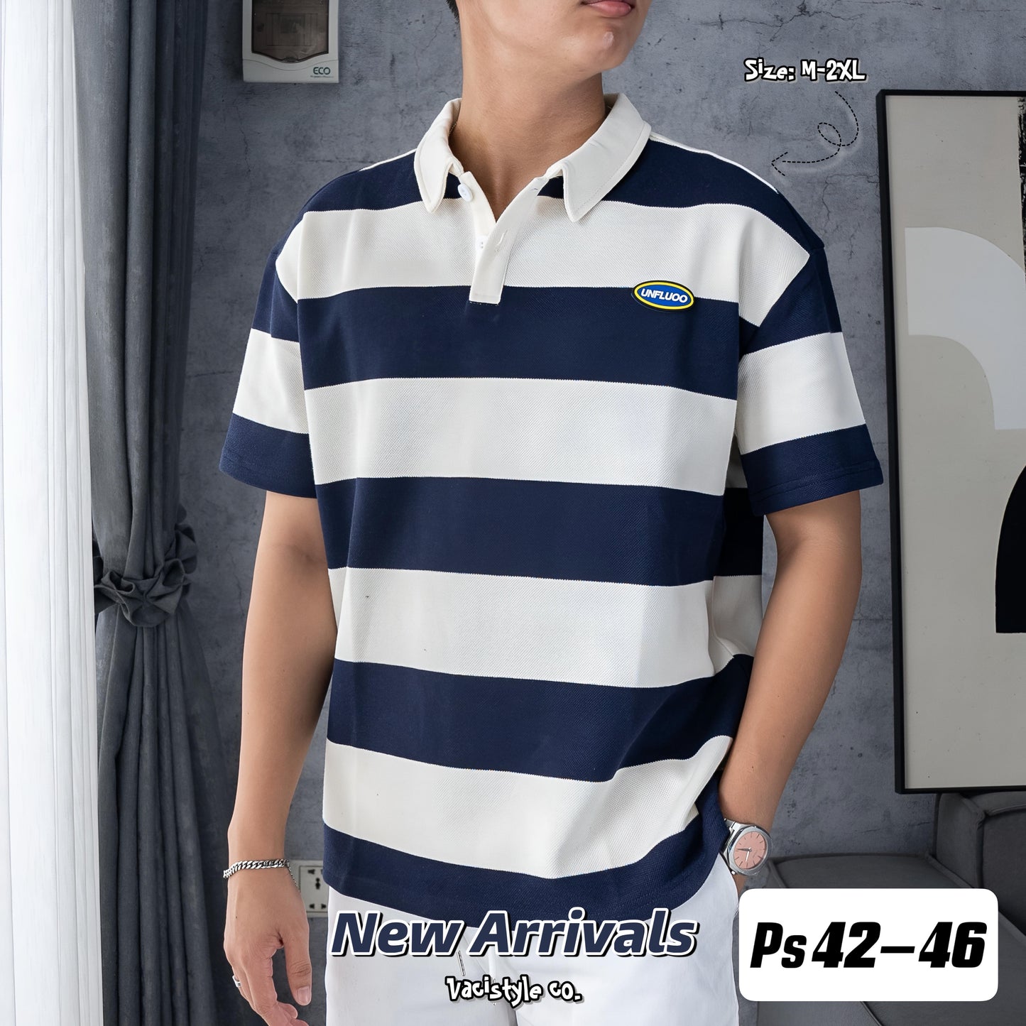 Classic Striped Polo Shirt – Timeless Style